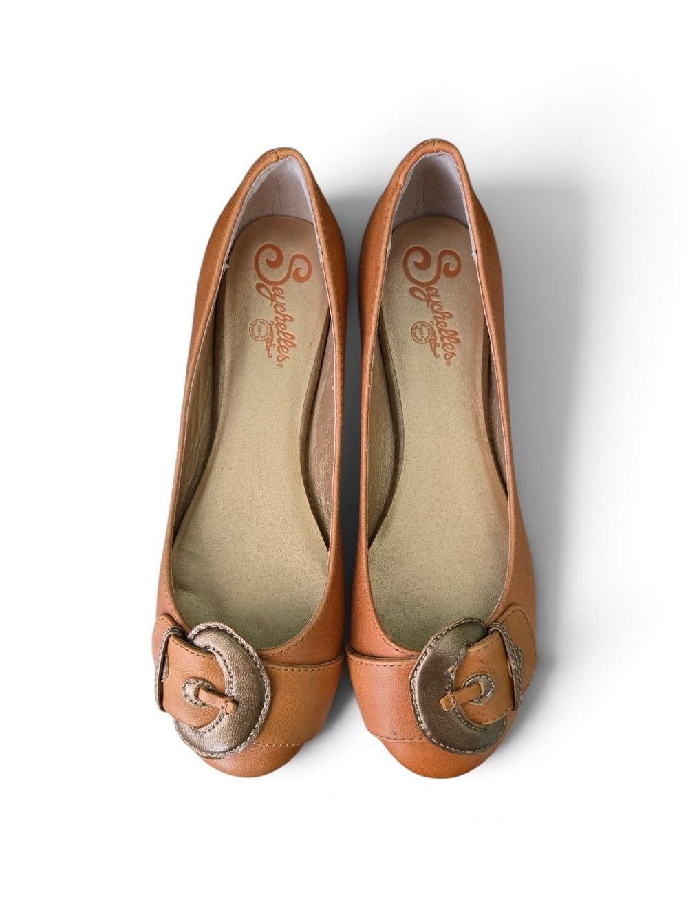 Seychelles Late-Y2K Boho Buckle Ballet Flats